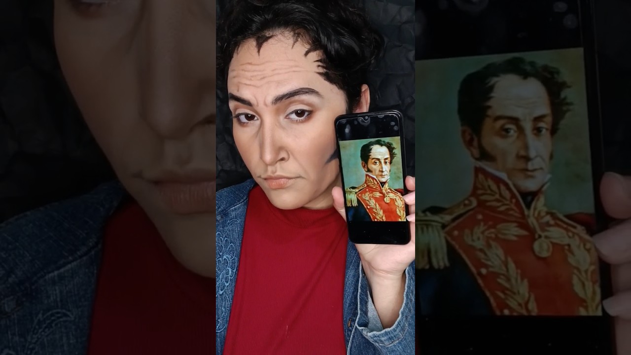 Caracterizaci&oacute;n Sim&oacute;n Bolivar pte2 #caracterizaci&oacute;n #simonbolivar #venezuela #makeuptutorial #humor