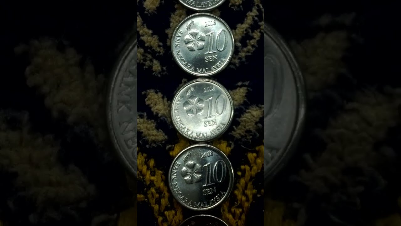 Lots of Malaysia 10 Sen 2018(AH 1440) New Currency Coins-03