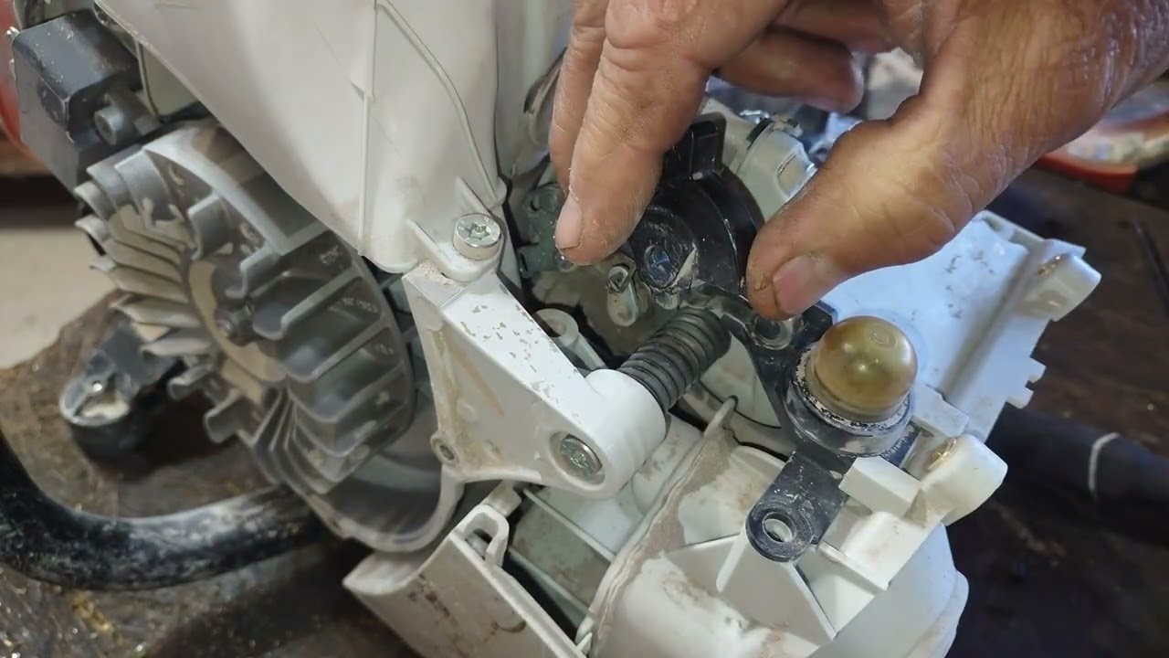 Stihl TS410 choke linkage removal & Install method