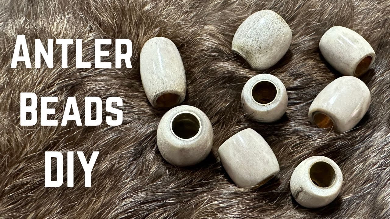 I Made Beads From Deer Antlers Using A Lathe