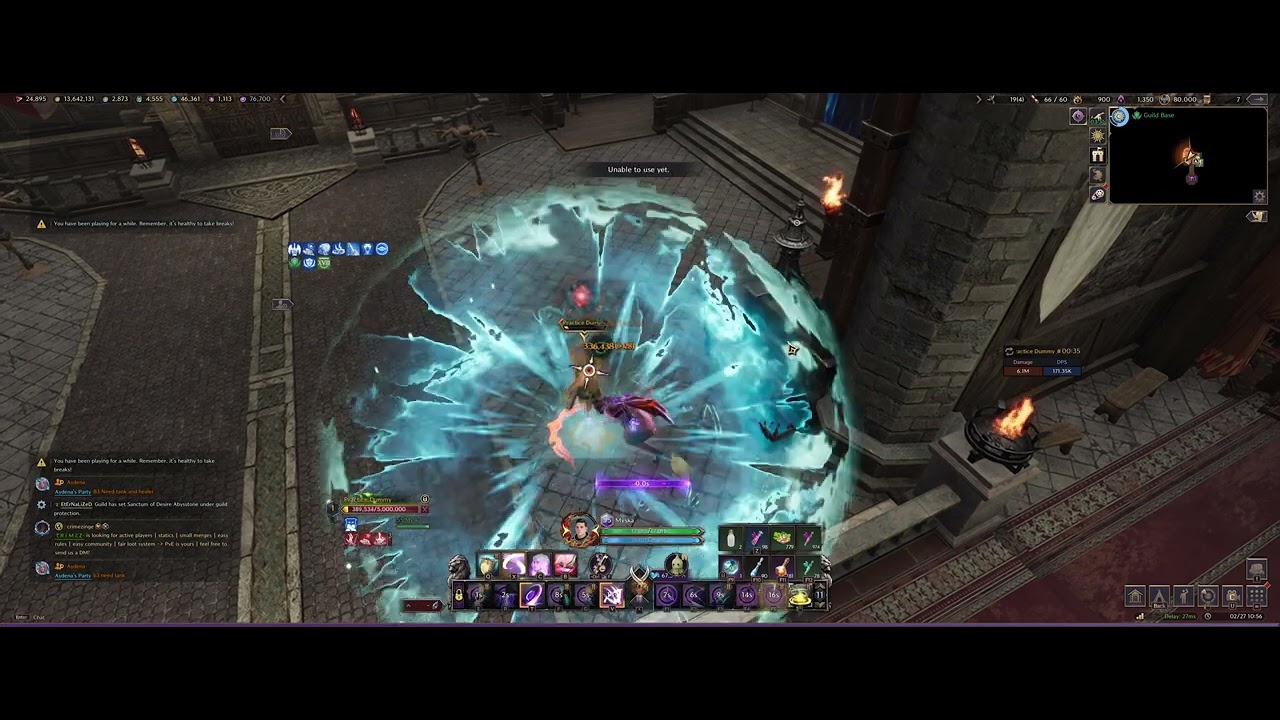 Tev/Mine Darkblighter 10M Dummy - 27s/5M 170-180k DPS