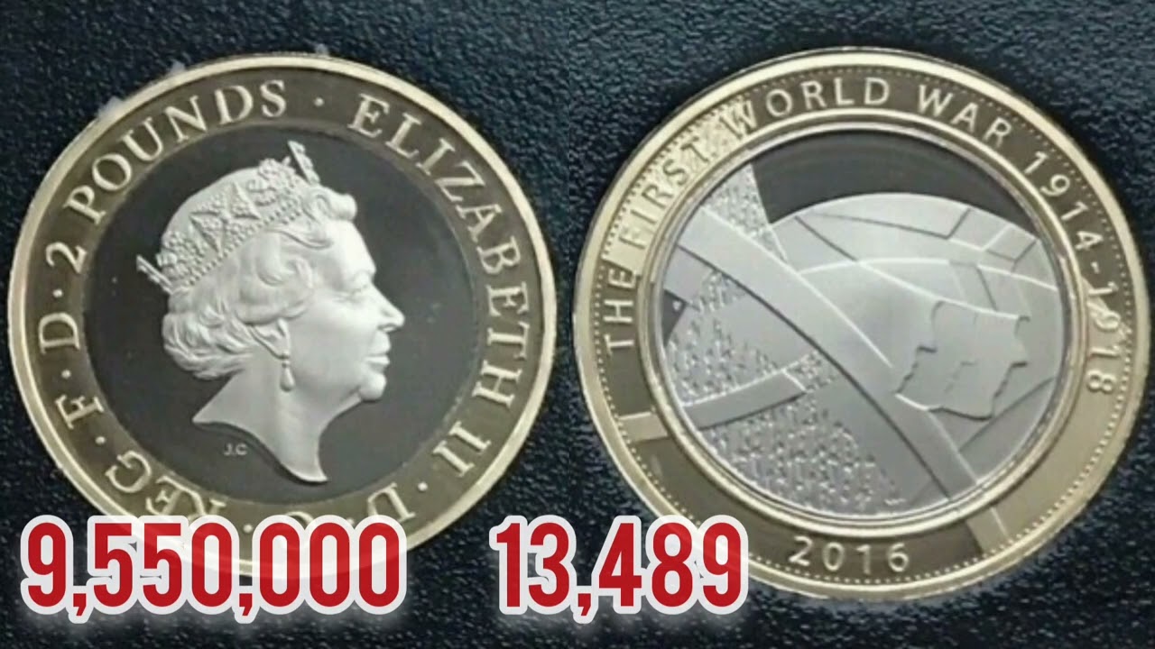 Великобритания, 2016: монета &pound;2 &laquo;Первая мировая война&raquo; &mdash; ЦЕННОСТЬ + ОБЗОР, монета Королевы Елизав...
