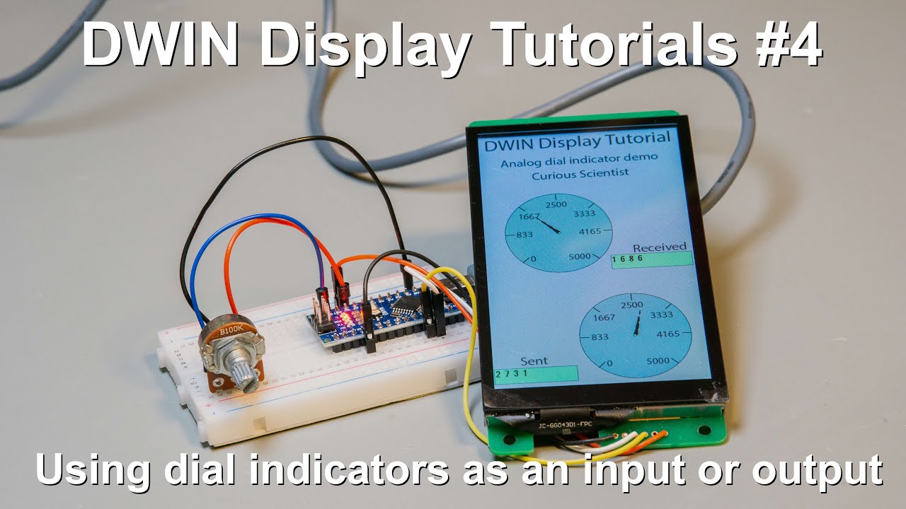 DWIN Display Tutorials #4 - Dial indicators as input or output controls