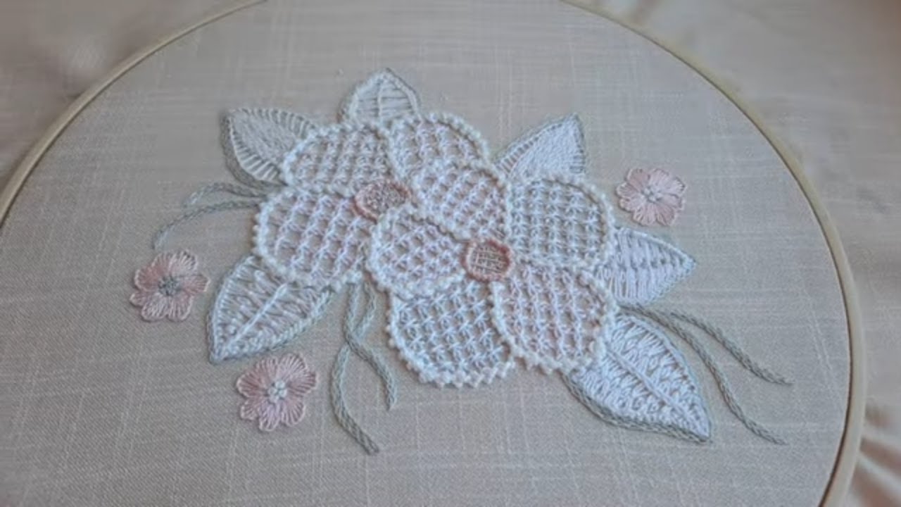Hand Embroidery - Net Stitch design Beautiful embroidery design