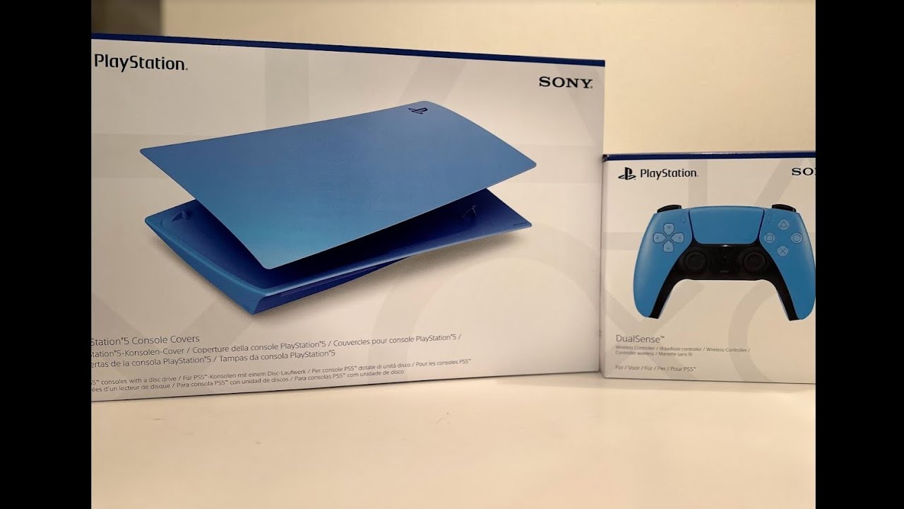 Playstation 5 New Cover And Controller - Starlight Blue - Perfect Combo