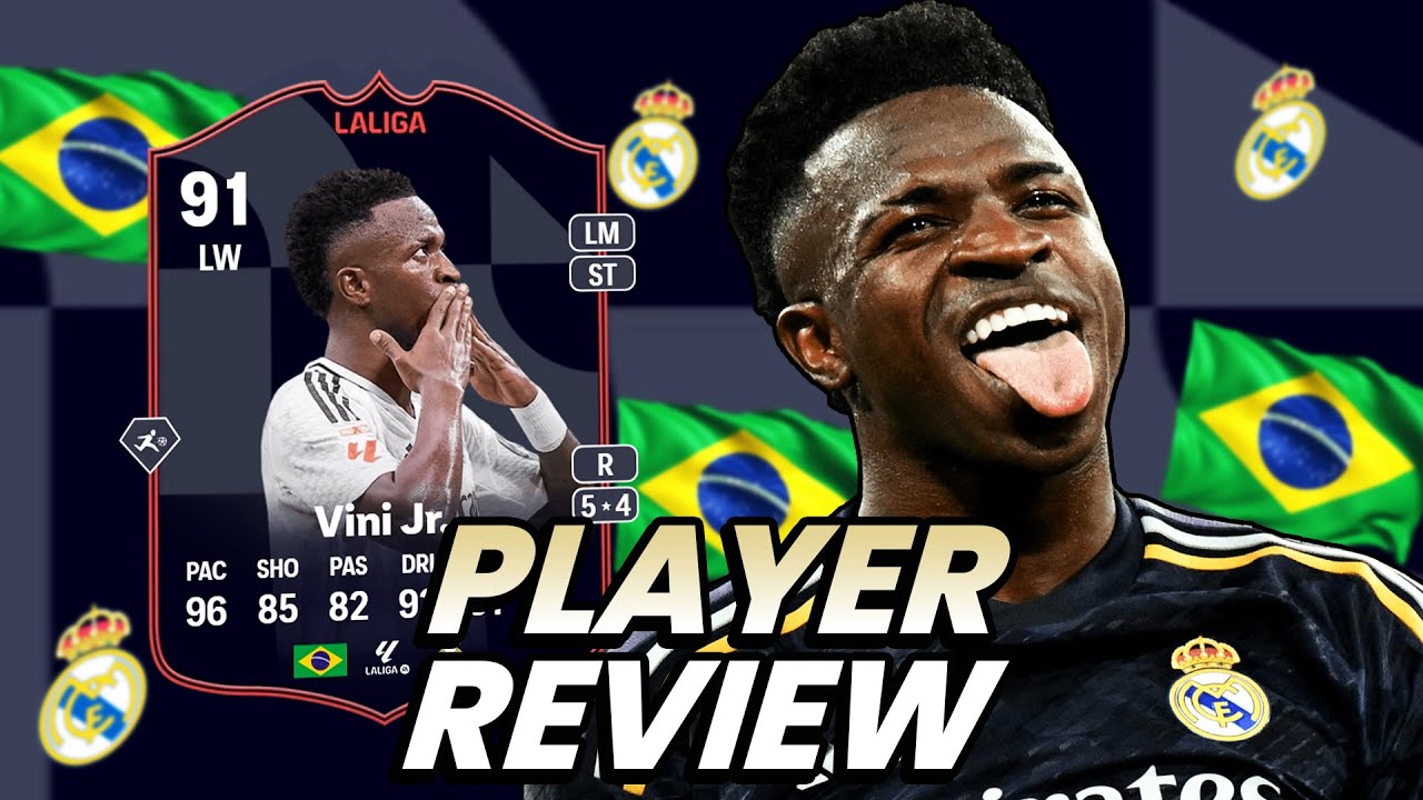 91 LA LIGA PLAYER OF THE MONTH VINICIUS JR. SBC POTM REVIEW FC 25 ULTIMATE TEAM
