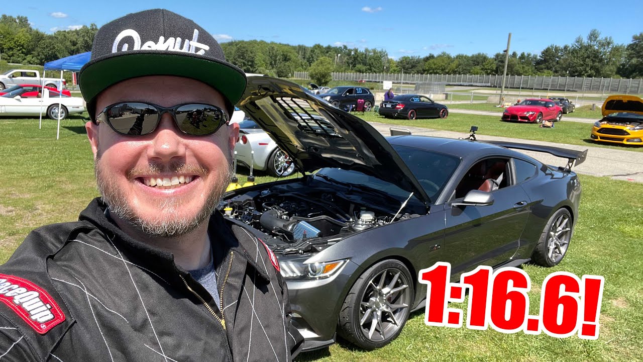 Mustang GT Hot Lap at Waterford Hills 8/14/21 - 1:16.6