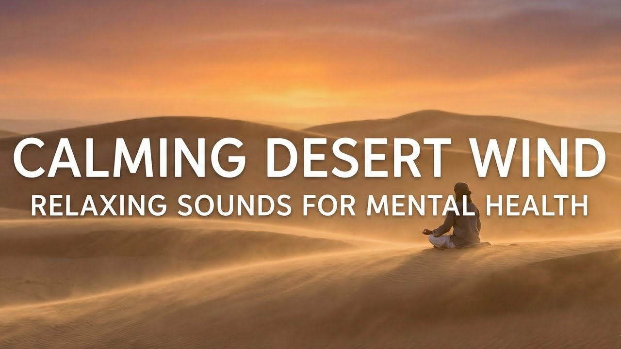 Relaxing Desert Wind Sounds for Sleep & Anxiety Relief | Calming Nature White Noise