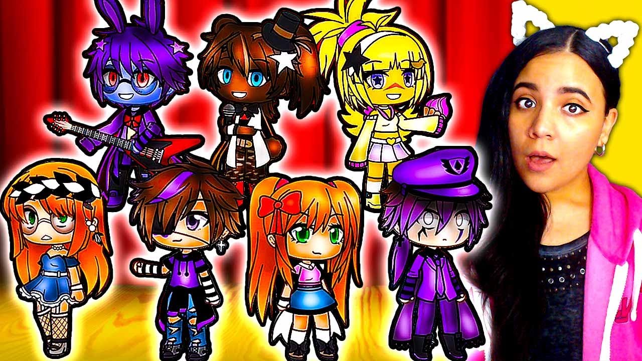 💛👪 The Afton Family Works at FNAF 1 & 3 👪💜 Gacha Club Mini Movie Reaction