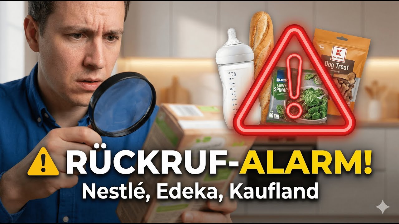 ⚠️ WICHTIGE WARNUNG: Gro&szlig;e R&uuml;ckrufwelle bei Nestl&eacute;, Edeka, Kaufland & Co.! (Januar 2026)