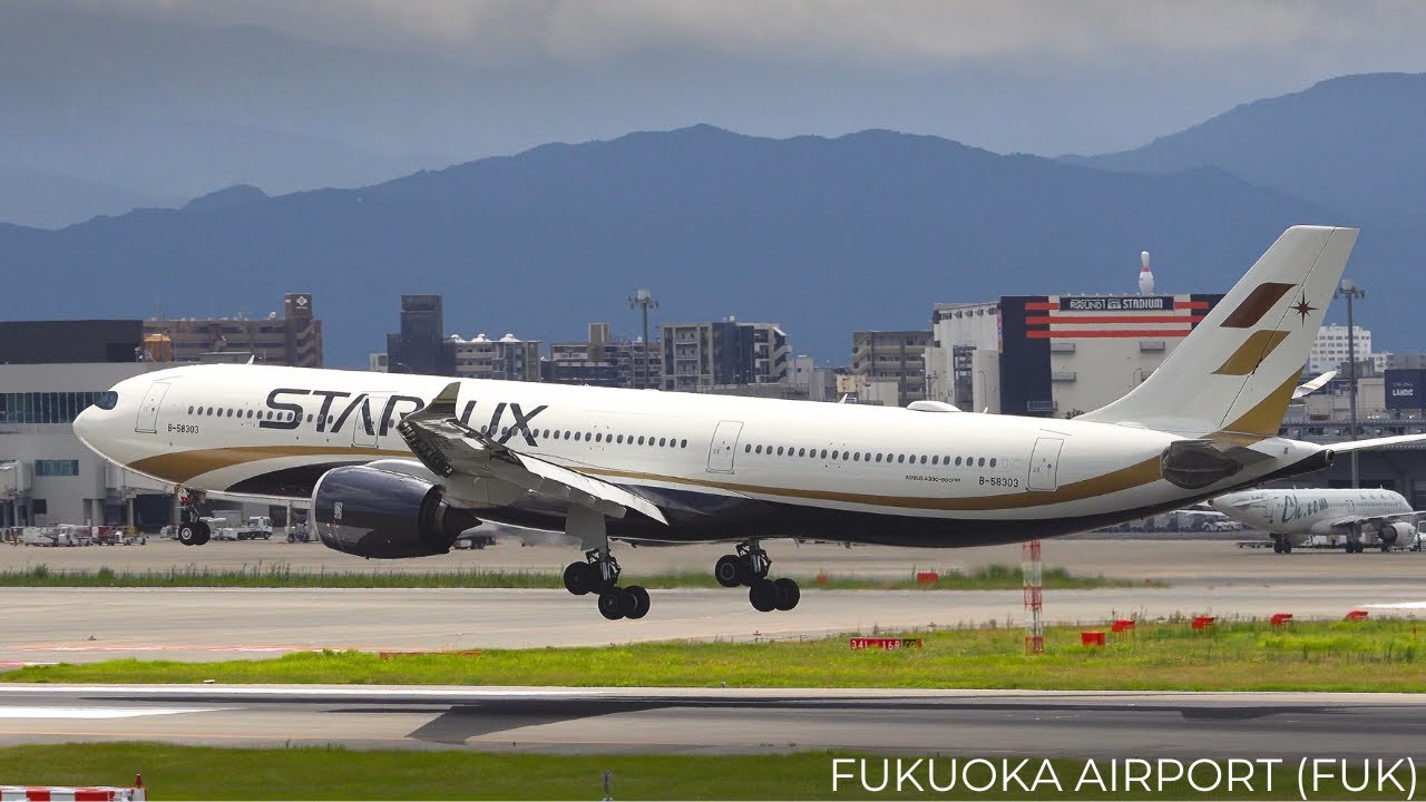 🇯🇵 3 GO-AROUNDS in 20+ Minutes FUKUOKA Plane Spotting | Windy Arrivals & Takeoffs (FUK/RJFF)