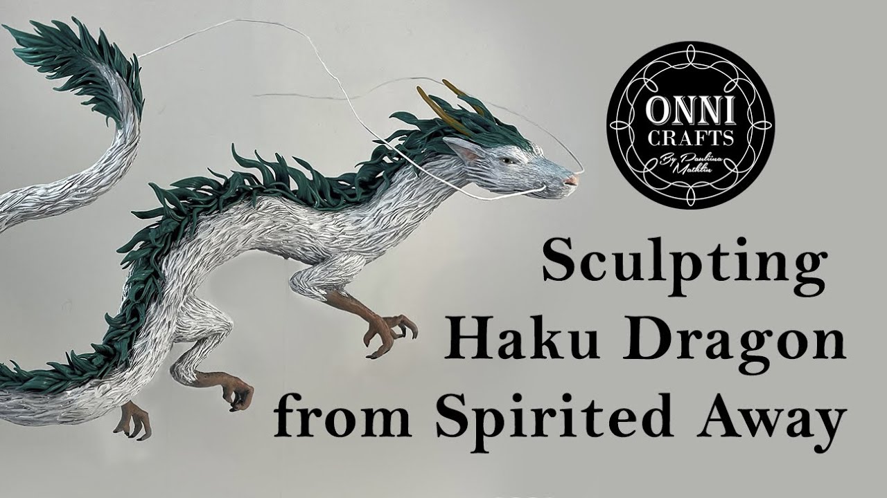 Sculpting Haku Dragon from Spirited Away // Polymer clay sculpture