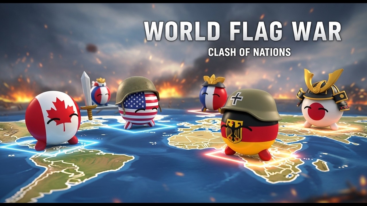 🔴 LIVE: Learn Country Flags LIVE 🚩 &ndash; Flag War!