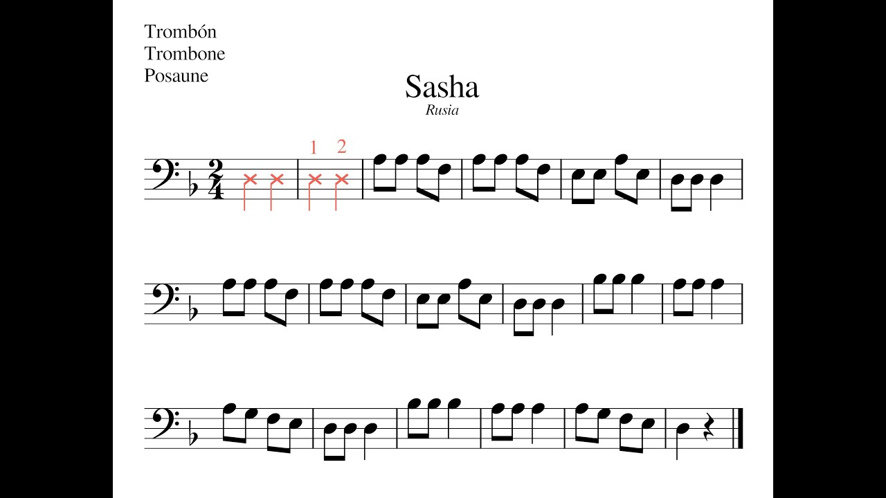 Sasha (Rusia) - MINI TROMBONES