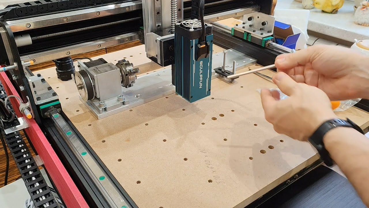 Making an Sculpfun IR-2 adapter for my TTC 450 and laser test