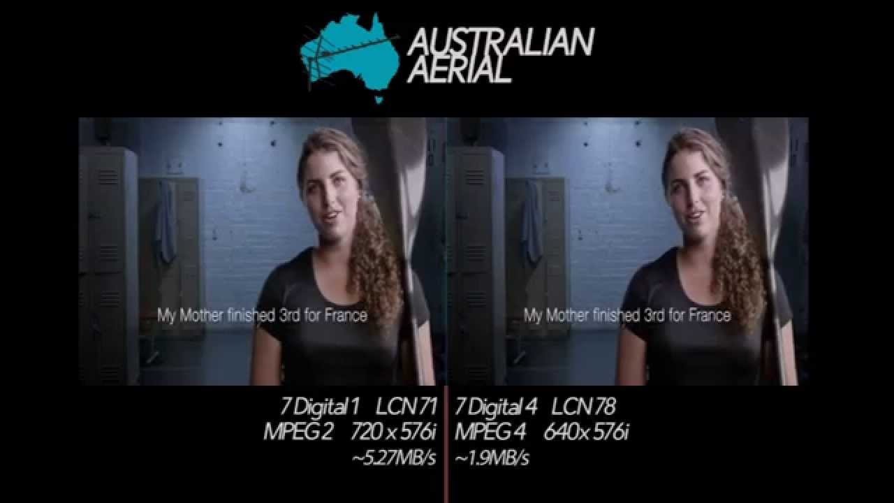 Channel 7 &ndash; MPEG-2 v MPEG-4 compression (13.06.15)