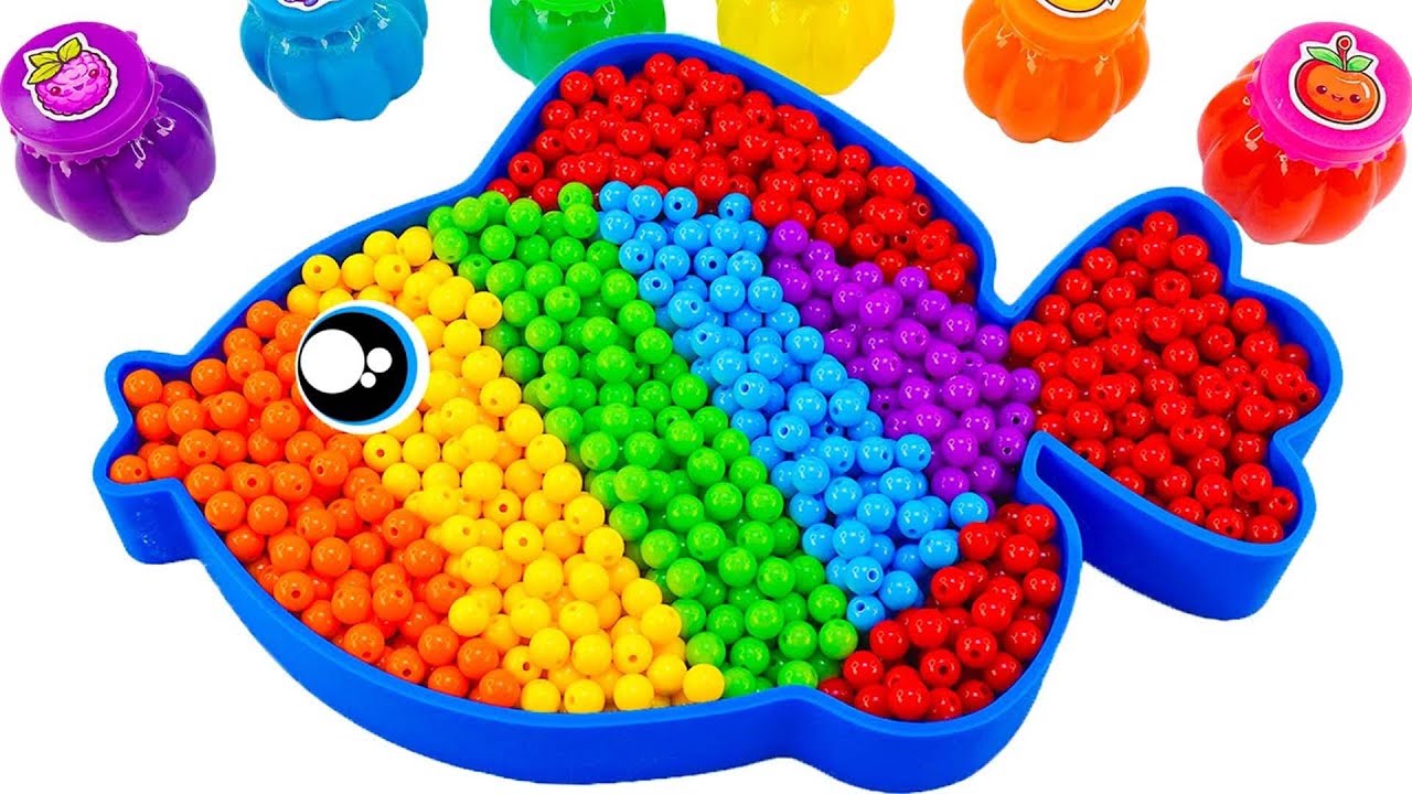 🐟✨ Satisfying Video | How to Make a Fish from Color Beads 😍🌈 ASMR | Rainbow Sand Sand HT