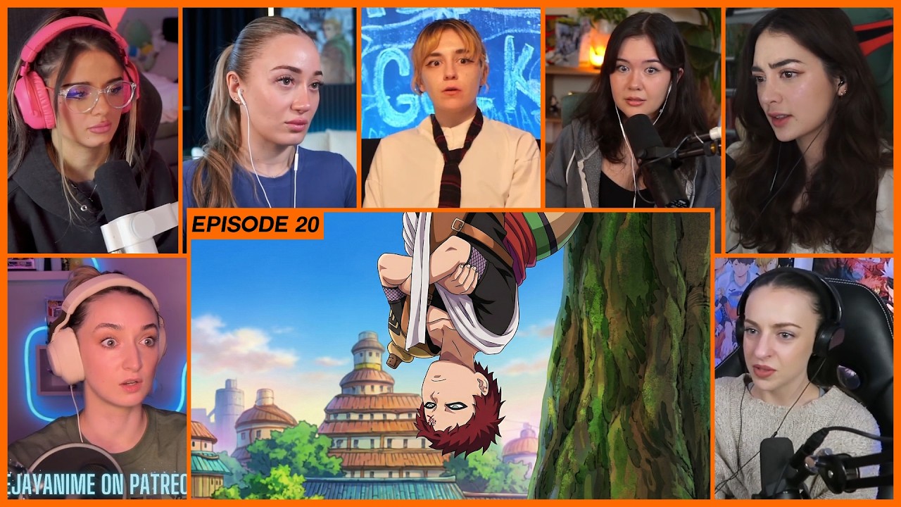 [GIRLS REACT] Gaara's First Appearance | Naruto Ep 20 Girl Reaction Mashup