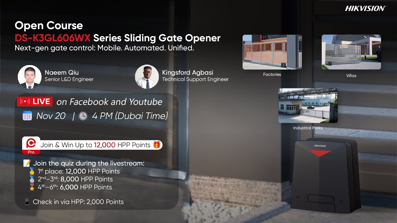 Hikvision Webinar | An Introduction to Sliding Gate Opener