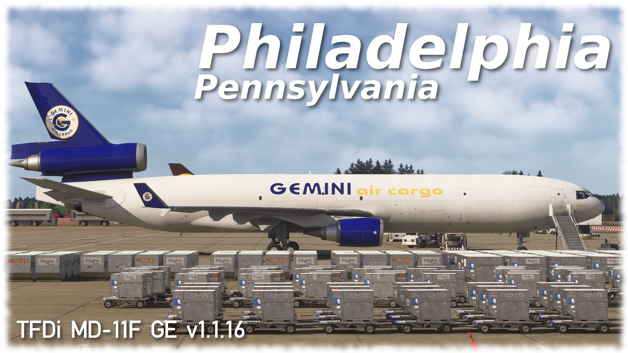 [FS2024] Gemini MD-11F landing Philly, Pennsylvania