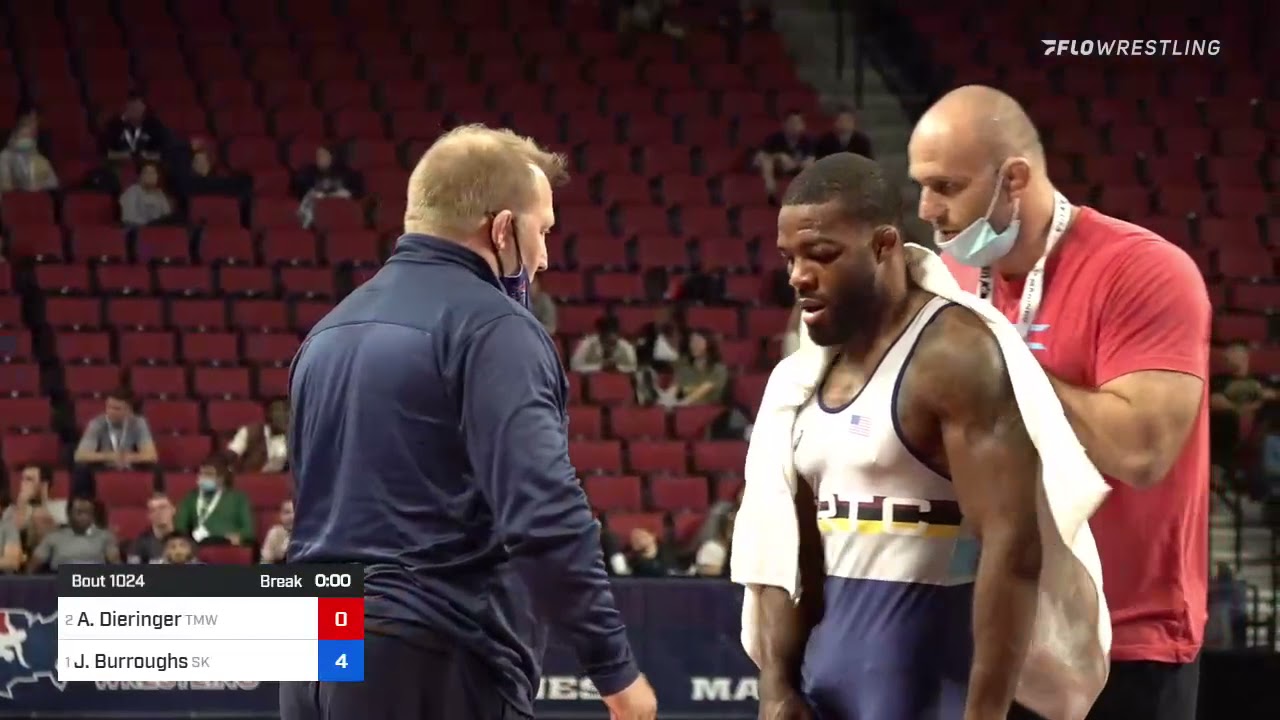 79 кг, раунд 2 — Алекс Дайрингер, Titan Mercury Wrestling Club против Джордана Берроуза, Sunkist ...