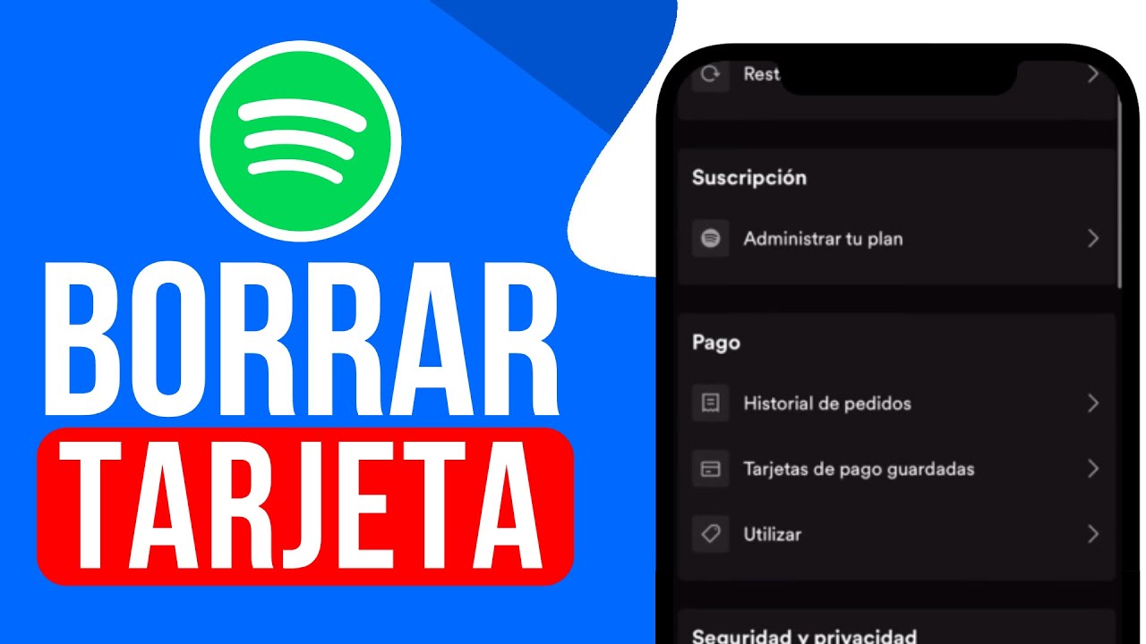C&oacute;mo BORRAR mi TARJETA en Spotify (2024) | BORRAR Metodo de Pago en Spotify