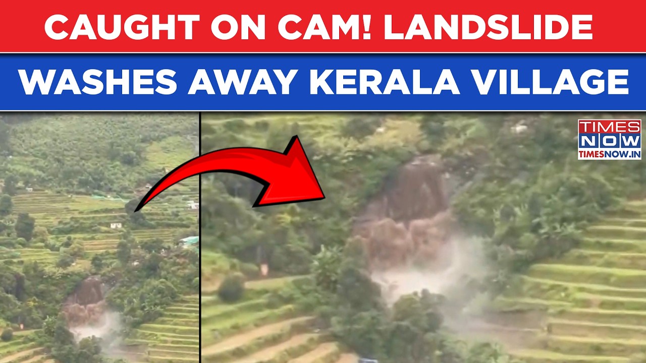Kerala Landslide Horror On Cam: Village Washed Away, Homes Buried| Gut-Wrenching Scenes From Idukki