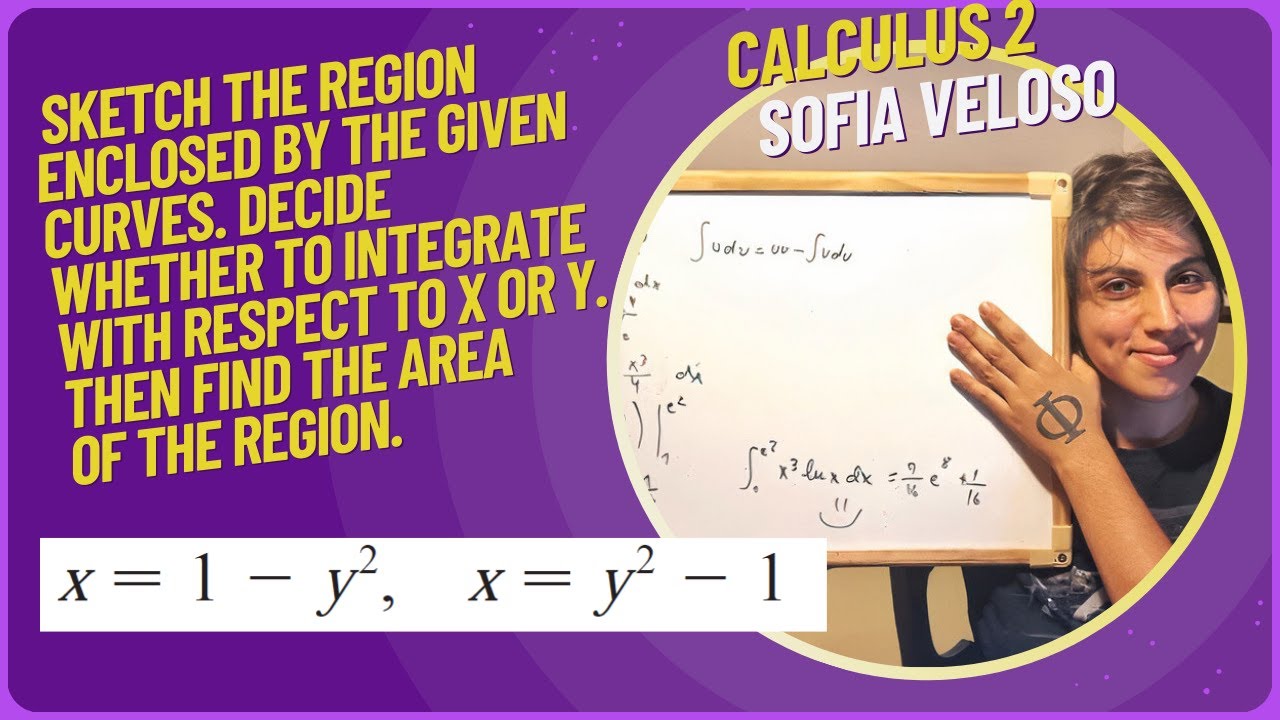 6.1.11Sketch the region.Decide whether to integrate with respect to x or y. x = 1 - y^2 x = y^2 -1