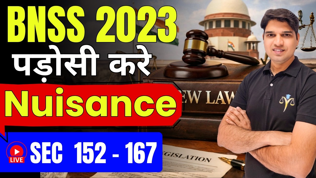 bnss sec 152 - 167 chapter 11 public nuisances😱 new law in india bsa bnns bns 2023 police Karan tube