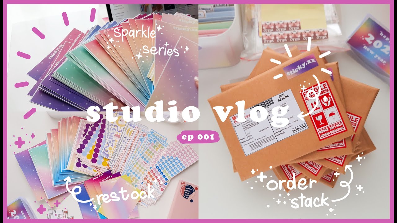 Studio Vlog | Packing Orders and Restock | Indonesia