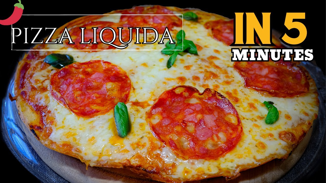 PIZZA LIQUIDA  IN 5 MINUTI ALLA DIAVOLA 🌶️ Rimarrai sorpreso da questa ricetta facile e veloce