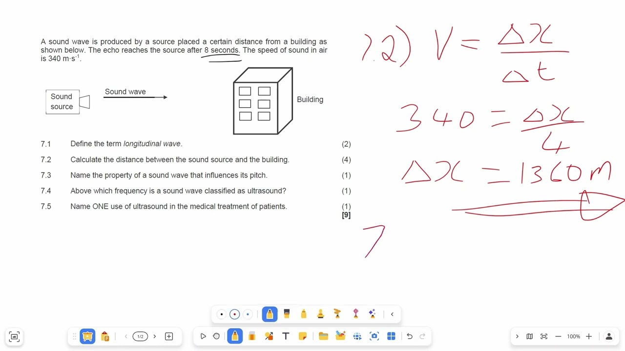 Grade 10 Physical Sciences Paper 1 | Longitudinal Waves | Sound Waves