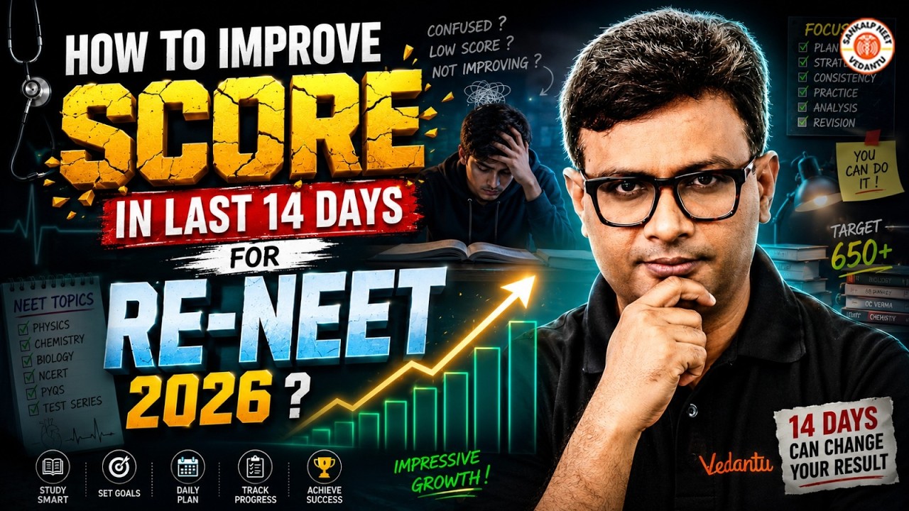 How to Improve Score in Last 14 days for RE-NEET 2026?🔥 #reneet2026 #neettesteries #neetpreparation