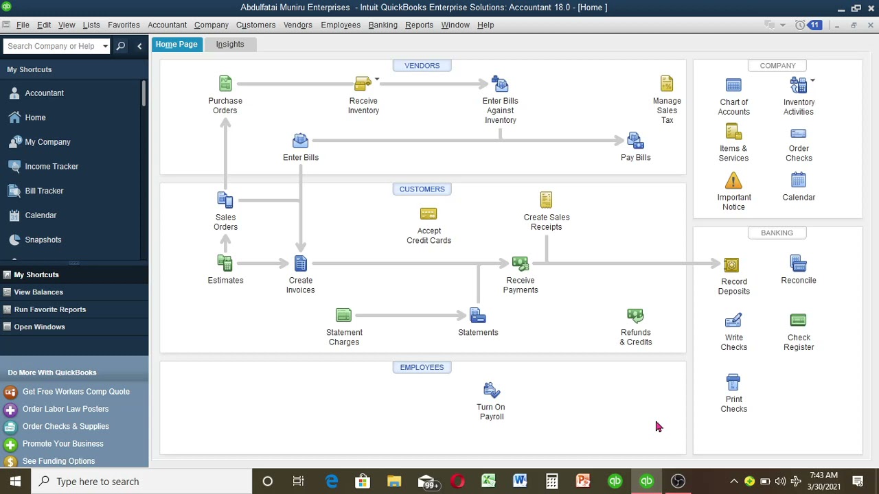 How To create charts of account in QuickBooks
