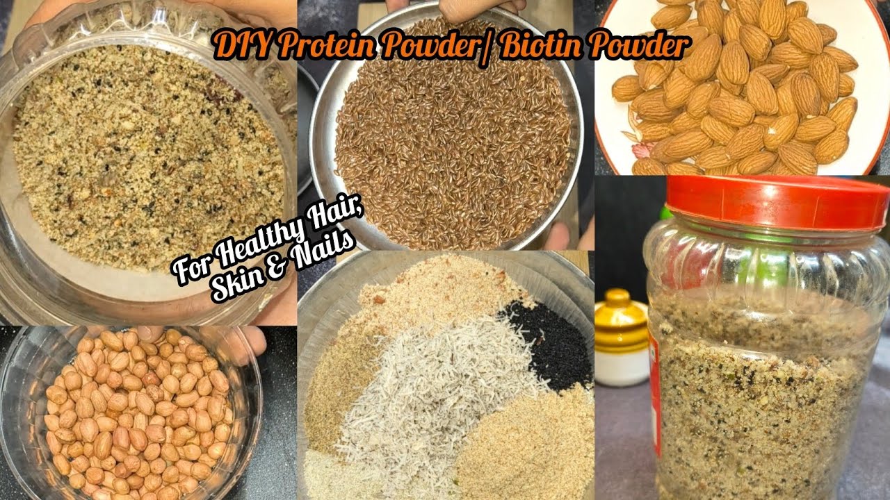 Calcium, Biotin, Iron, Protein Rich Healthy Mix 💪🏻For Your Healthy Hair- Glowing Skin | Protein Pwd 