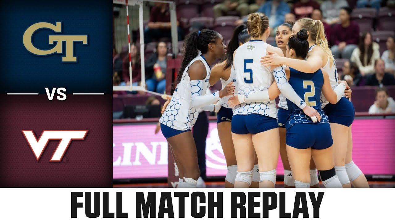 Georgia Tech vs. Virginia Tech Full Match Replay | 2025 ACC Volleyball