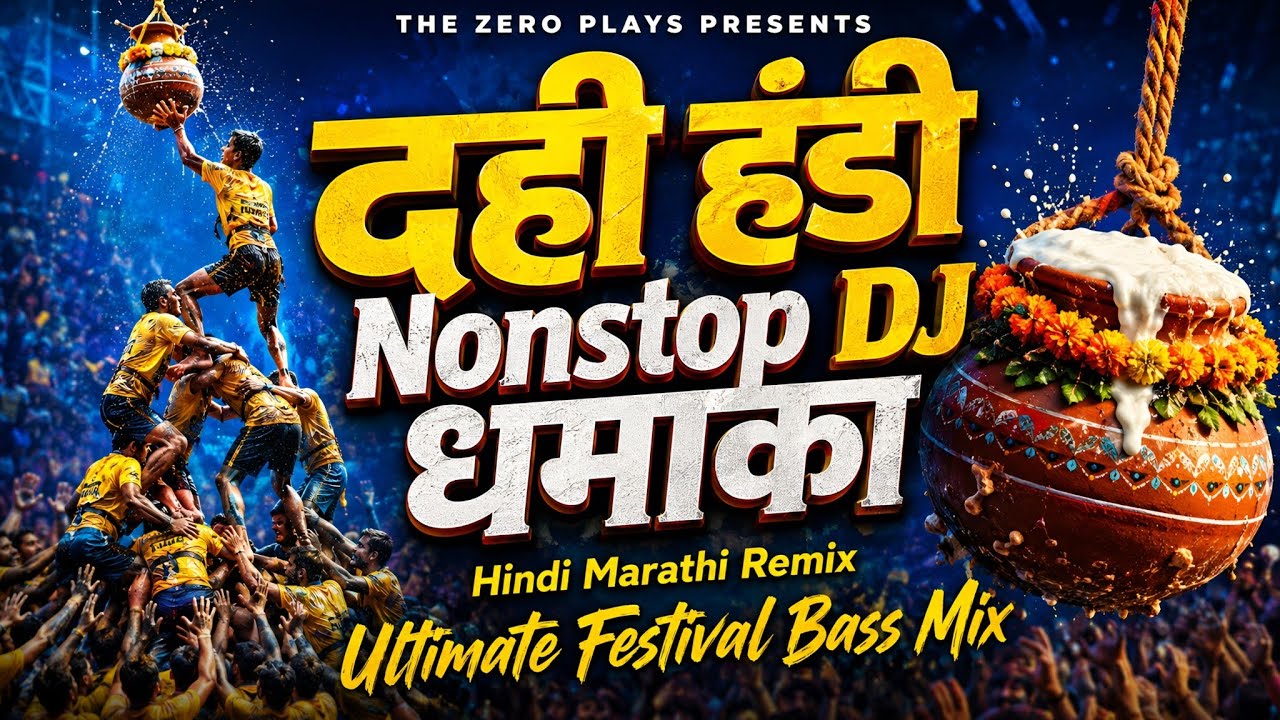 Dahi Handi Mashup 2026 | दहीहंडी नॉनस्टॉप DJ Song | Gokulashtami Song | The Zero Plays