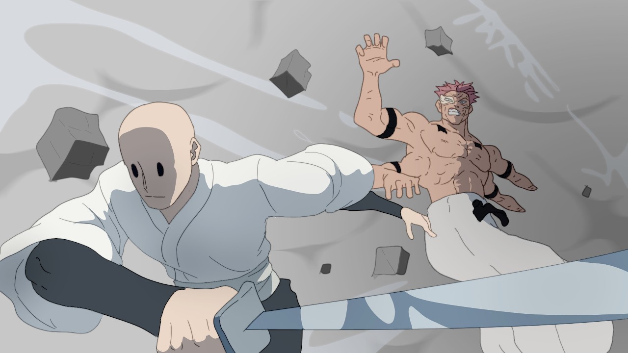 John Zenin vs Sukuna | fan ANIMATION