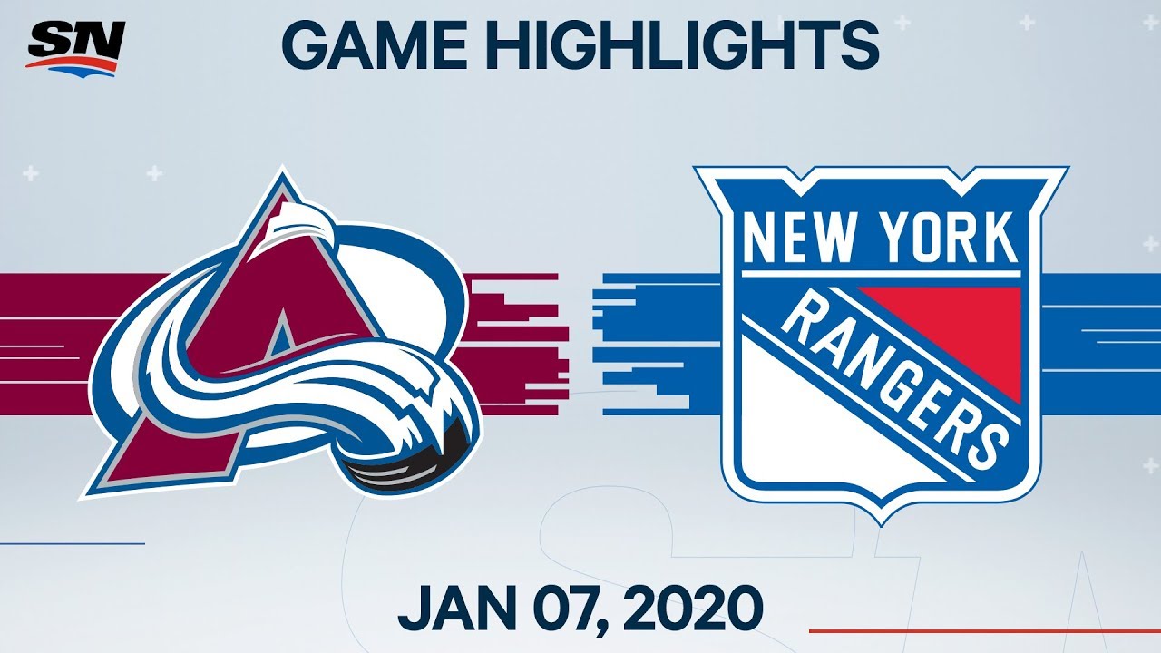 NHL Highlights | Avalanche vs Rangers &ndash; Jan. 7, 2020