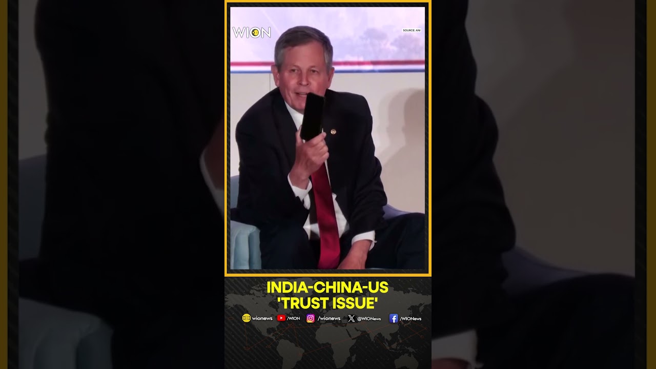 US Senator Steve Daines Uses Phone To Explain India-China-US 'Trust Issue' | WION