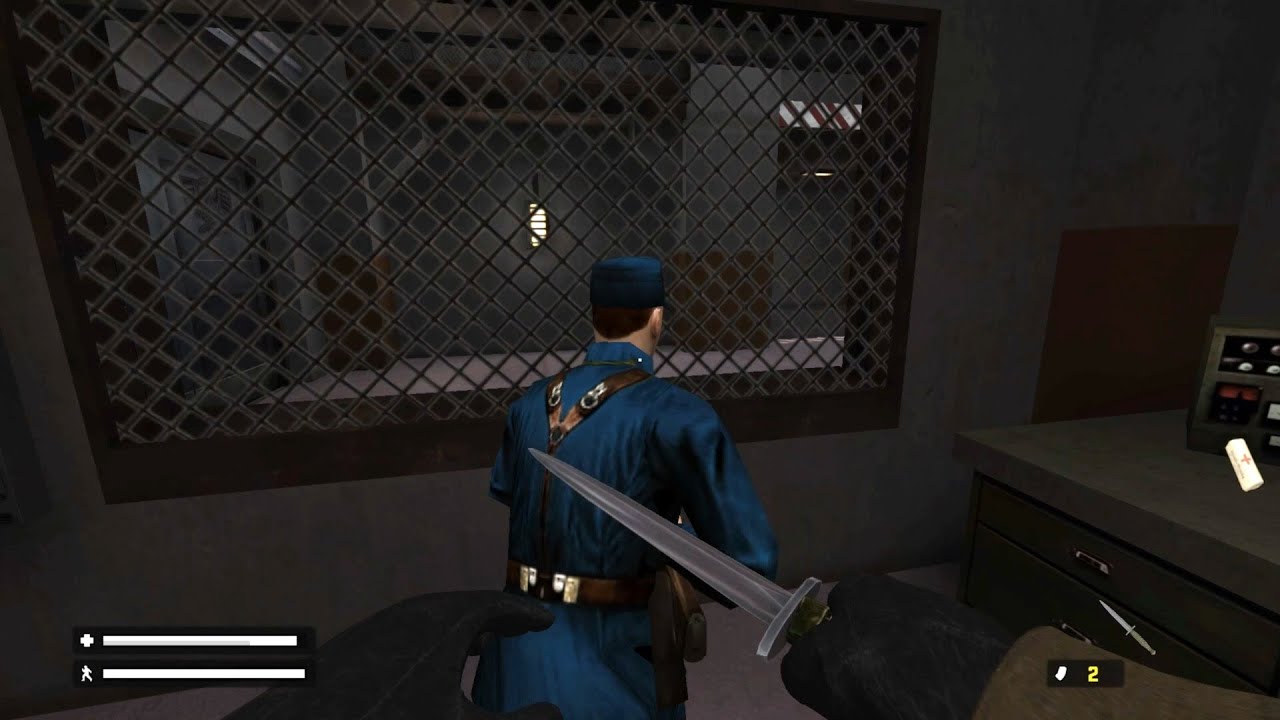 RTCW: Secret Weapons Facility - KNIFE Only!