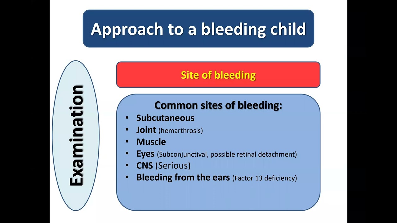 approach to a bleeding child Part 1 Dr Mai Abdelsalam