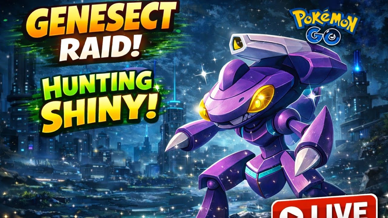 ⚡🔥 LIVE SHINY GENESECT HUNT 🔥⚡Pokemon Go