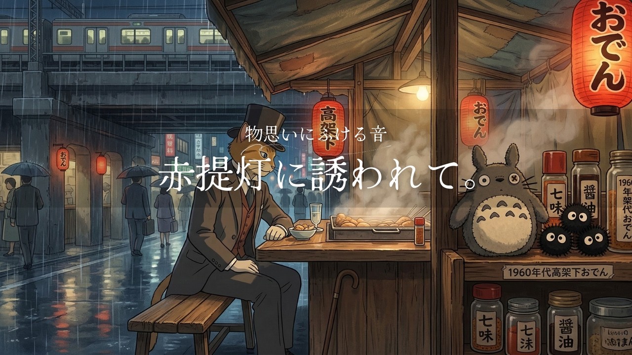 【癒しBGM】物思いにふける、赤提灯に誘われて。 | relaxing BGM | Evening Chill Beats