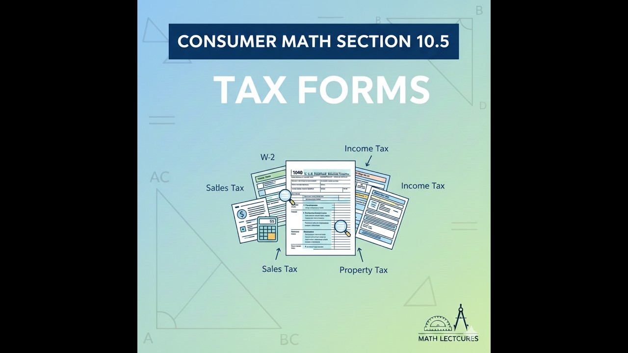 Consumer Math Section 10.5 Tax Forms Thursday February 19th 2026