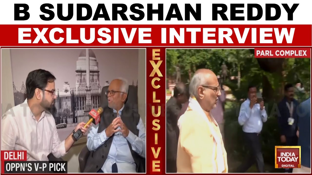 B Sudarshan Reddy Exclusive Interview On VP Poll & Sangh Vs Social Justice | India Today News