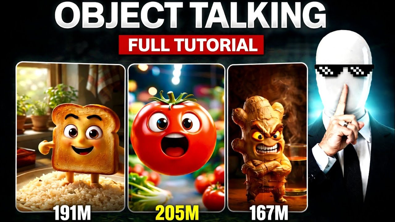 Talking Food Viral AI Trend 😱 | How To Make Object Talking Videos (Step-by-Step) 🔥