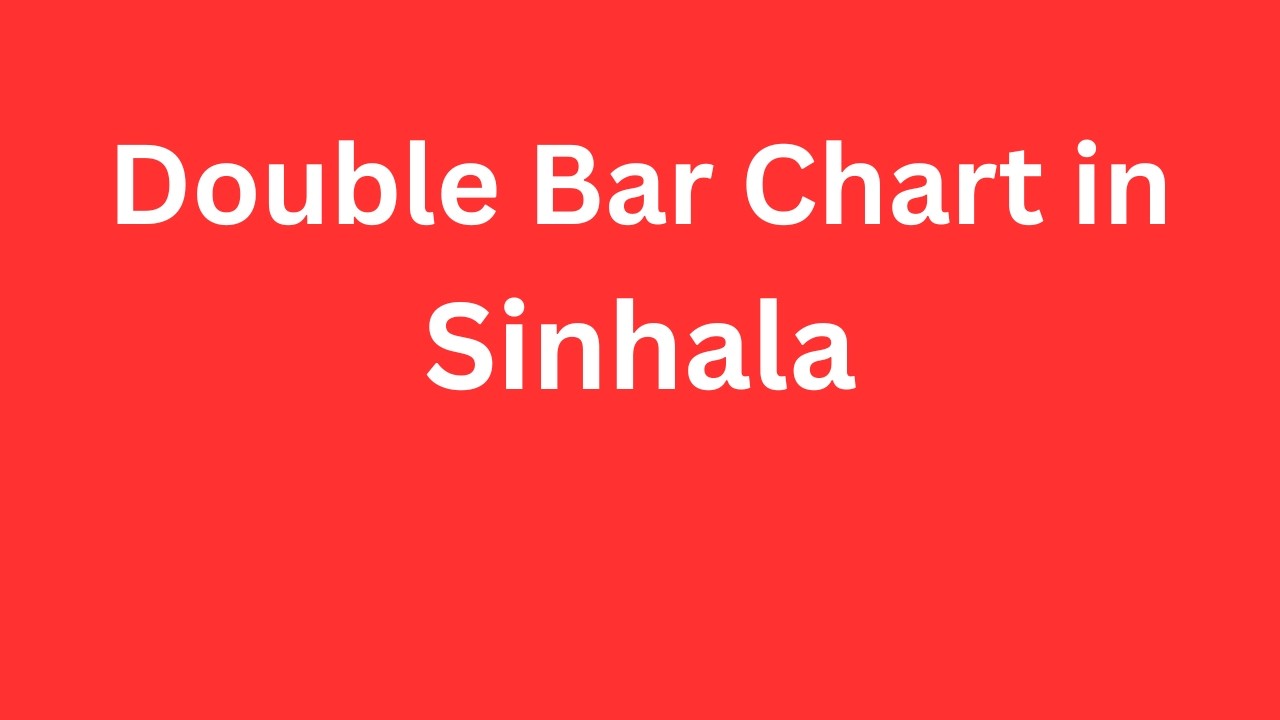 Bar Char 2 - How to Describe a Double Bar Chart