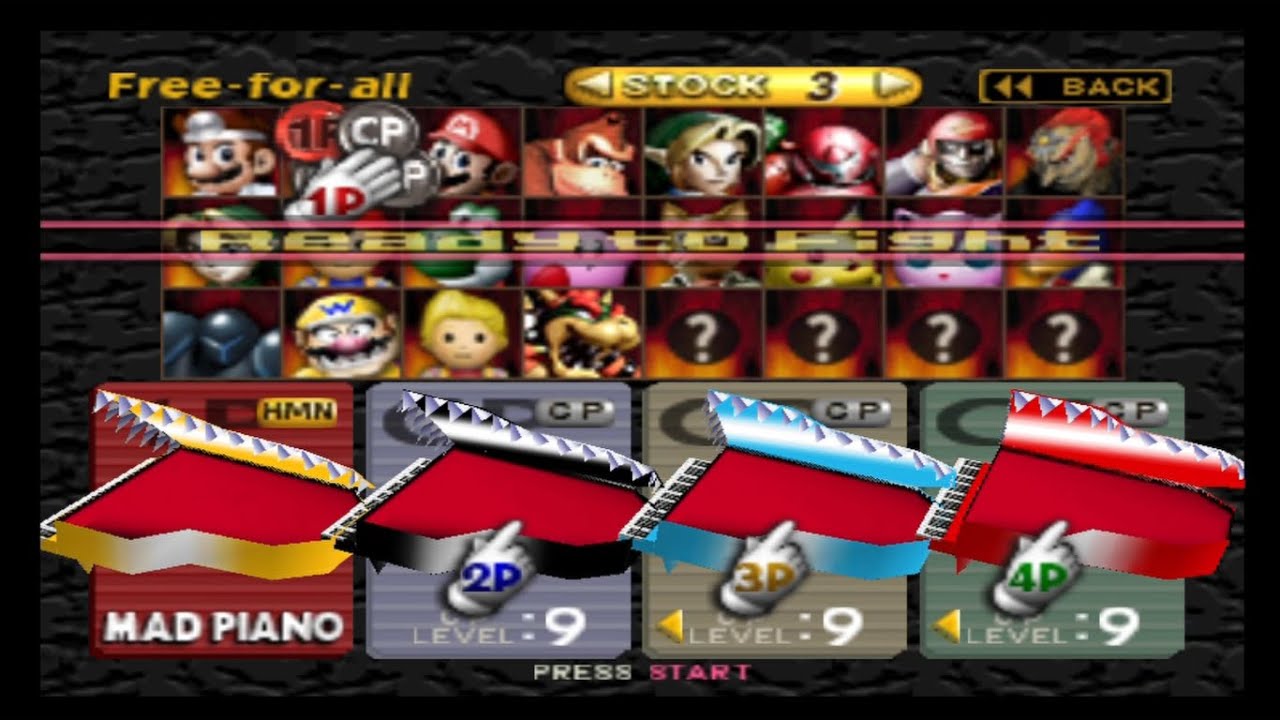 Mad Piano!!! Super Smash Bros Remix 0.9.5