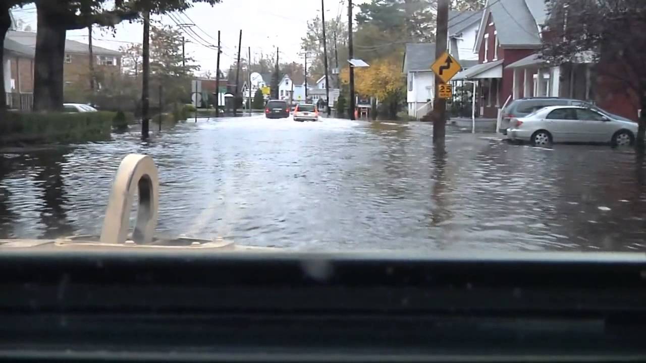 Moonachie NJ Flood Waters after Hurricane Sandy